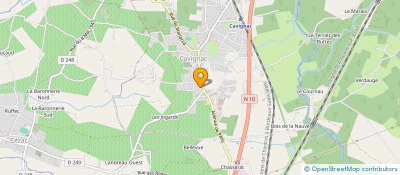 localisation de l'entreprise SELARL DU DR PY EMMANUELLE  CAVIGNAC