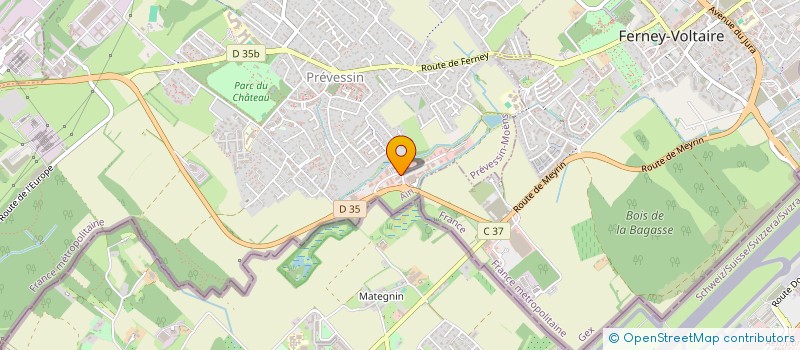 localisation de l'entreprise SELARL DU DR SIMONITTO  PREVESSIN-MOENS