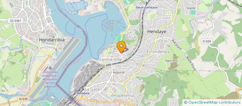 localisation de l'entreprise SELARL DU DR STEPHANE JACQUET  HENDAYE