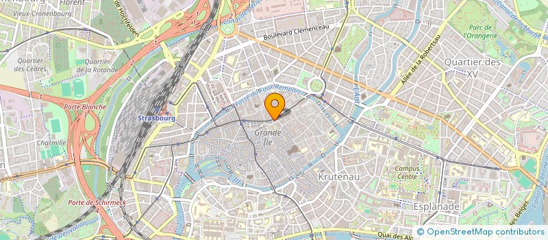 localisation de l'entreprise SELARL DU DR Z. LANG  STRASBOURG
