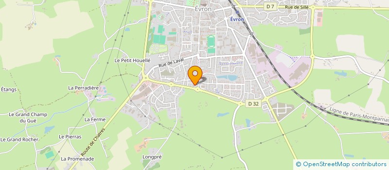 localisation de l'entreprise SELARL DU MONTAIGU à EVRON
