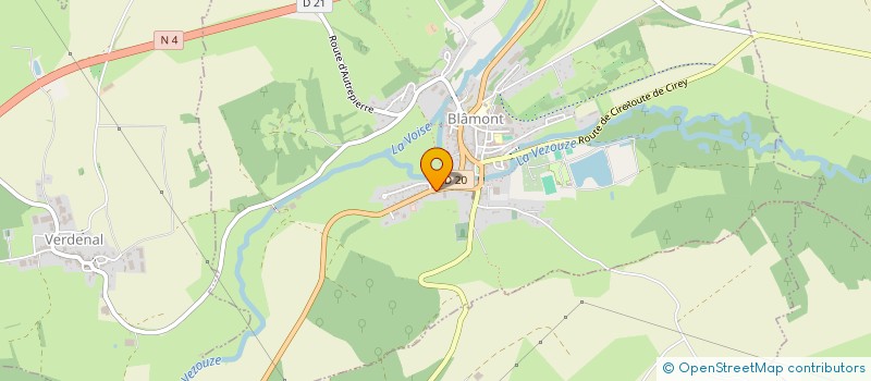 localisation de l'entreprise SELARL DU PAYS DES EOLIENNES à BLAMONT