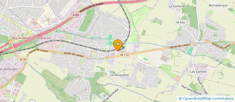 localisation de l'entreprise SELARL DU VETERINAIRE GOUTAL-ROTSZYLD  MONTRABE