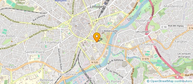localisation de l'entreprise SELARL DUCAILLOUX KHIYATI - PHARMACIE DE LA MAIRIE à LIMOGES