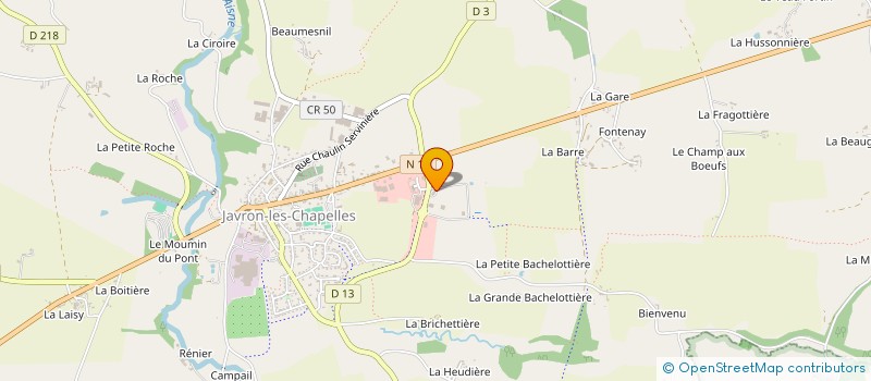 localisation de l'entreprise SELARL DUEZ - LATOUCHE à JAVRON-LES-CHAPELLES