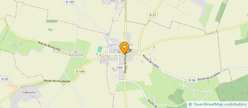 localisation de l'entreprise SELARL DUFOUR J.M.  SAINT-LAURENT-EN-CAUX