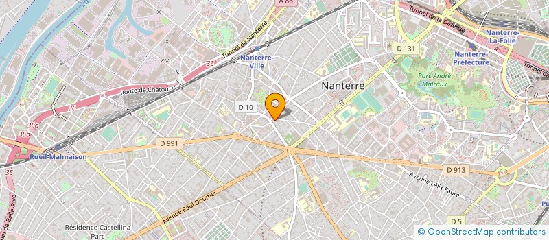 localisation de l'entreprise SELARL DUMET-BOISSIN ET ASSOCIES  NANTERRE