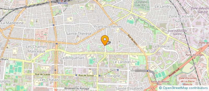 localisation de l'entreprise SELARL EJ. MARLIN à RENNES