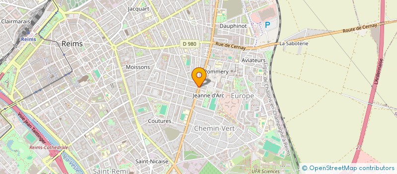 localisation de l'entreprise SELARL ELISE CHAVATTE MASSEUR-KINESITHERAPEUTE  REIMS