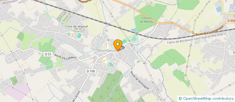 localisation de l'entreprise SELARL ELSA MAREK  MONTBETON