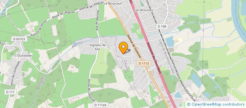 localisation de l'entreprise SELARL EMILIE BONNIN  CADAUJAC