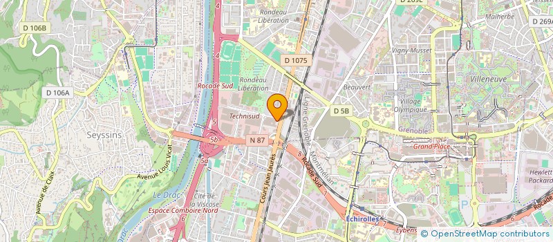 localisation de l'entreprise SELARL EMMANUEL BOISSONNIER  GRENOBLE