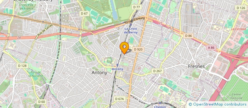 localisation de l'entreprise SELARL ENRIQUE ALONSO à ANTONY