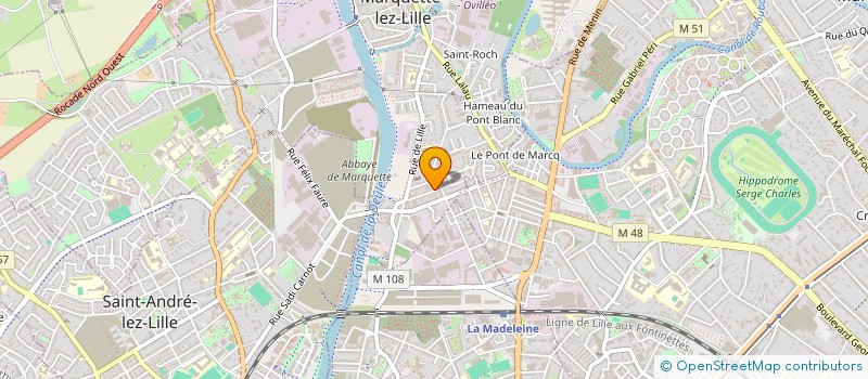 localisation de l'entreprise SELARL EQUIDOC  MARQUETTE-LEZ-LILLE