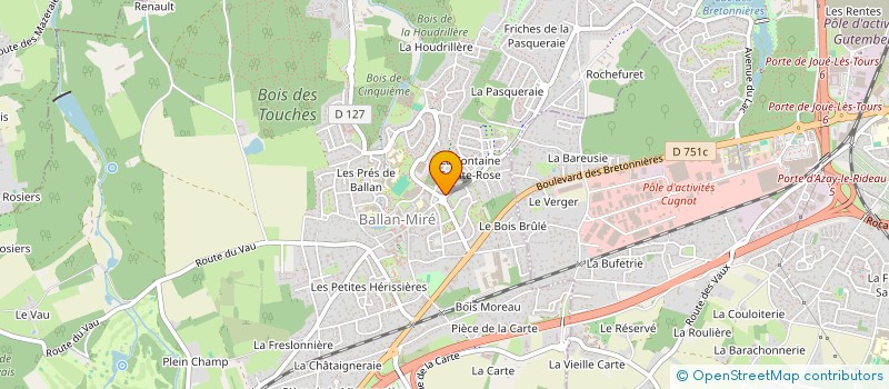 localisation de l'entreprise SELARL ERGOTHERAPEUTES & CO  CHAMBRAY-LES-TOURS