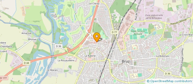 localisation de l'entreprise SELARL EVE BOENNEC  BRUZ