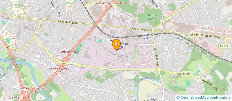 localisation de l'entreprise SELARL EXACT  VERTOU