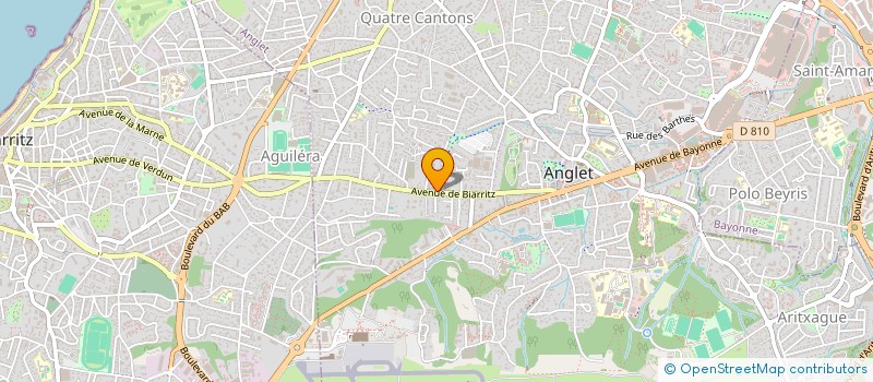 localisation de l'entreprise SELARL F. BARRIERE - V. IVANDEKICS  ANGLET