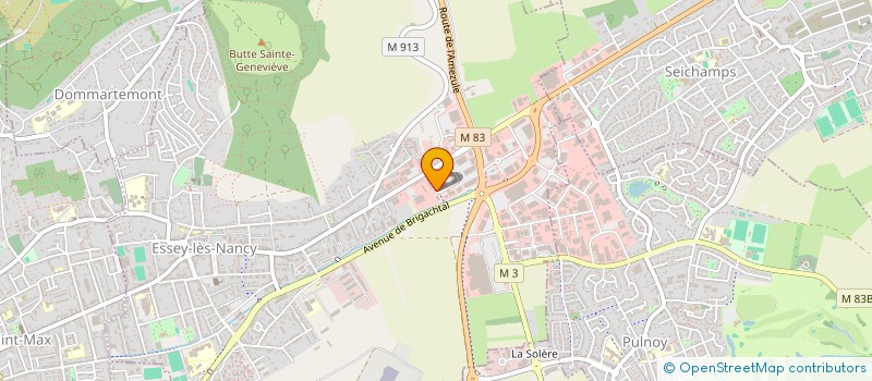 localisation de l'entreprise SELARL FANNY BERNARD  ESSEY-LES-NANCY