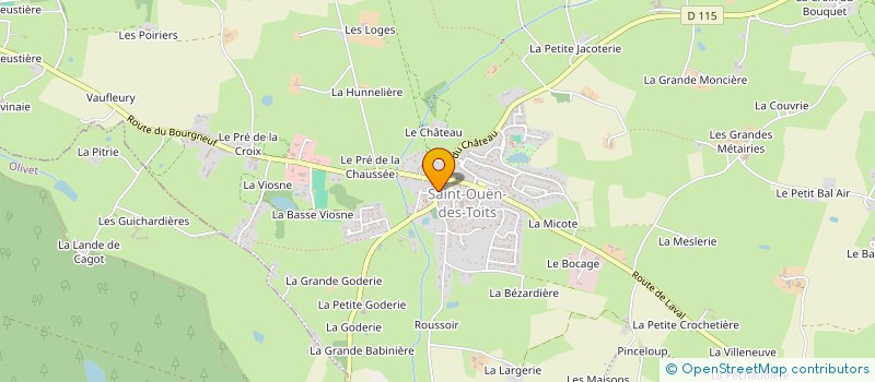 localisation de l'entreprise SELARL FOUGERET ET PRODHOMME  SAINT-OUEN-DES-TOITS
