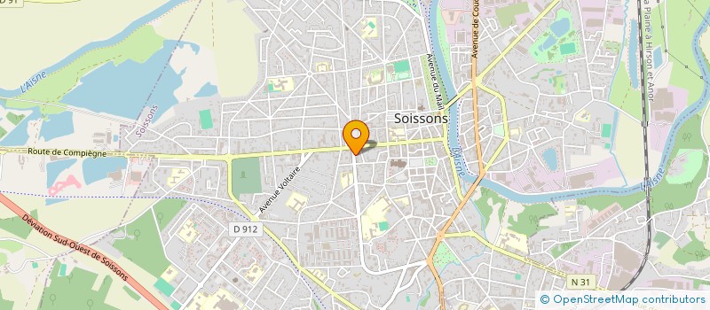 localisation de l'entreprise SELARL FRANCOIS PADOY à SOISSONS