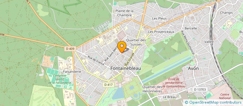 localisation de l'entreprise SELARL FREDERIQUE GUASCH à FONTAINEBLEAU
