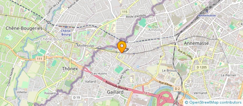 localisation de l'entreprise SELARL FREDEX à GAILLARD