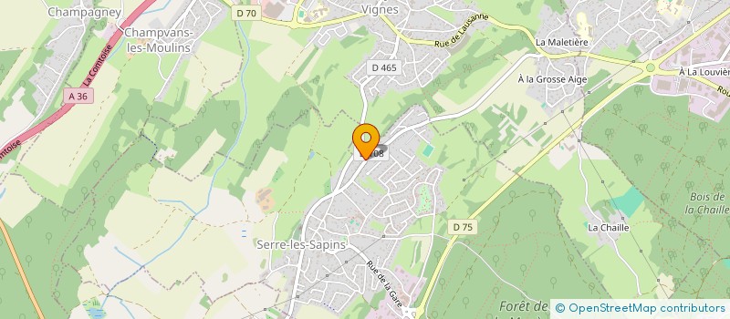 localisation de l'entreprise SELARL G.BAECKLER  SERRE-LES-SAPINS