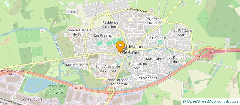 localisation de l'entreprise SELARL GAILLARD-GROLEAS à SAINT-MARTIN-DE-CRAU