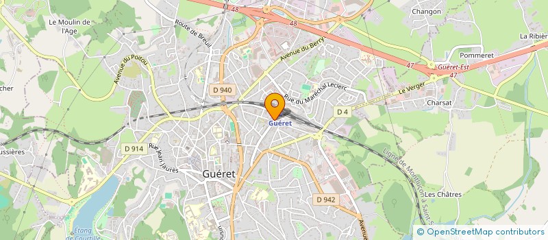 localisation de l'entreprise SELARL GAMBETTA à GUERET