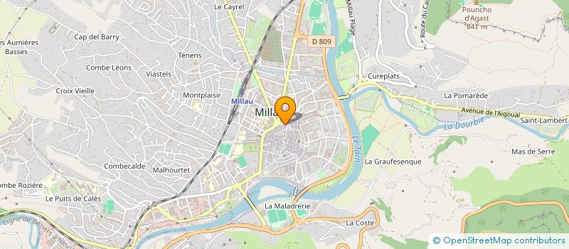 localisation de l'entreprise SELARL GARCIA-ARNAL à MILLAU