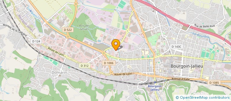 localisation de l'entreprise SELARL GENIN JORDAN à BOURGOIN-JALLIEU