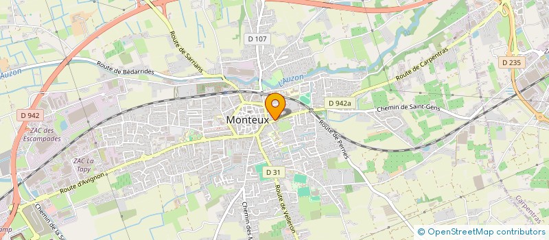 localisation de l'entreprise SELARL GG à MONTEUX