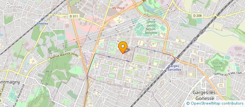 localisation de l'entreprise SELARL GHASSEMI à SARCELLES