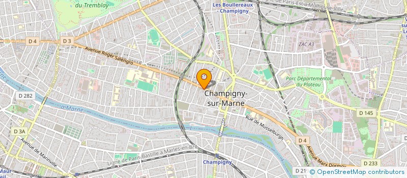localisation de l'entreprise SELARL GIROMAGNY ET ASSOCIES à CHAMPIGNY-SUR-MARNE