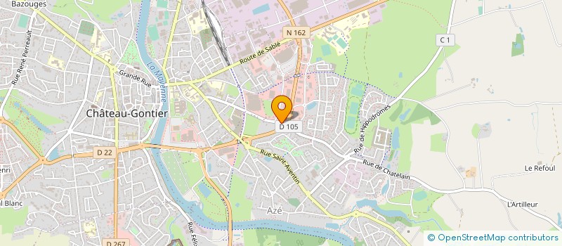 localisation de l'entreprise SELARL GODEFROY POIRIER STEPHANIE -  NOTAIRE ASSOCIEE  CHATEAU-GONTIER-SUR-MAYENNE