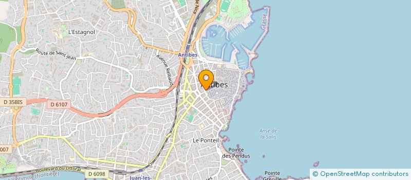 localisation de l'entreprise SELARL GRANDE PHARMACIE D'ANTIBES JOPPIEN  ANTIBES