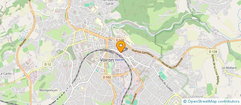 localisation de l'entreprise SELARL GRANDE PHARMACIE DE LA GARE  VOIRON