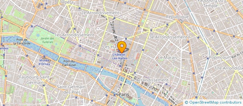 localisation de l'entreprise SELARL GRANDE PHARMACIE DU FORUM à PARIS