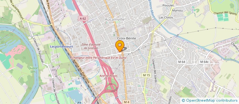 localisation de l'entreprise SELARL GRAVIE ROUSSET FROMENTEAU à AUCAMVILLE