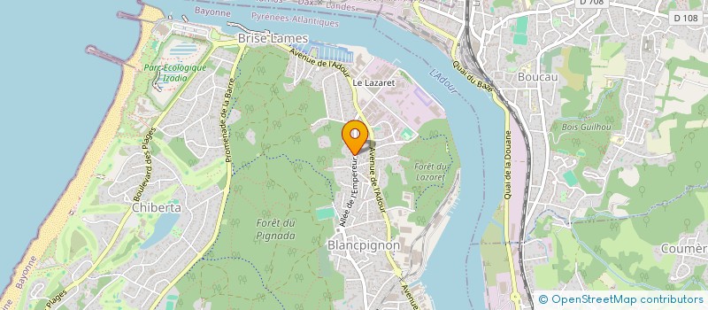 localisation de l'entreprise SELARL GREGOIRE LELOUP  ANGLET