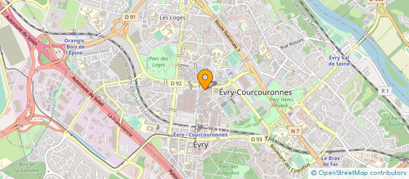 localisation de l'entreprise SELARL GTC EVRY à EVRY-COURCOURONNES