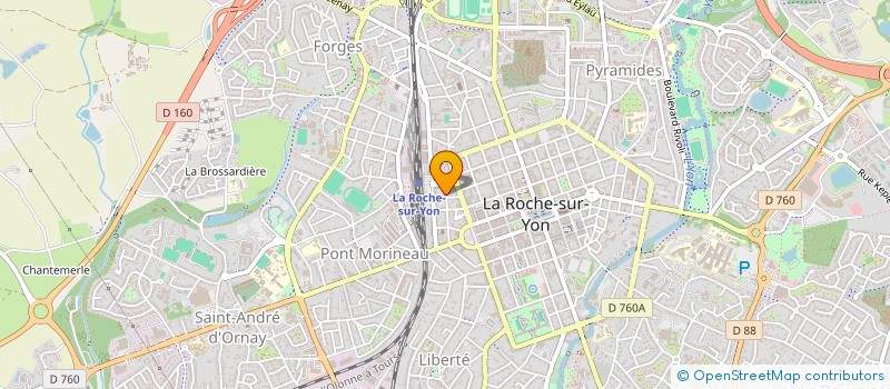 localisation de l'entreprise SELARL GTC LA ROCHE SUR YON TITULAIRE D'UN OFFICE DE GREFFIER DE TRIBUNAL DE COMMERCE  LA ROCHE-SUR-YON