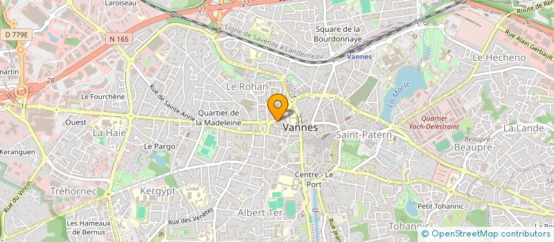 localisation de l'entreprise SELARL GUENNO-LE PARC CHEVALIER KERVIO LE CADET à VANNES
