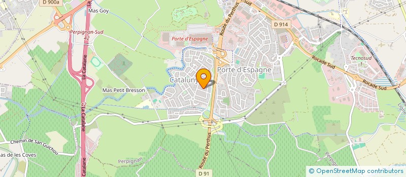 localisation de l'entreprise SELARL GUIN PHILIPPE  PERPIGNAN