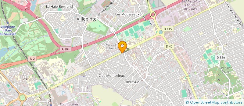 localisation de l'entreprise SELARL HAUSSMANN & HAUSSMANN à VILLEPINTE