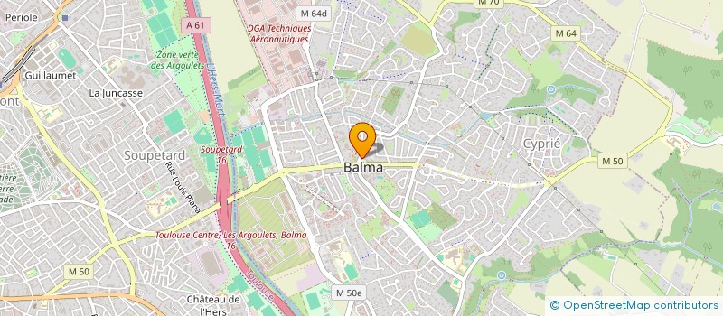localisation de l'entreprise SELARL HELENE COURET à BALMA