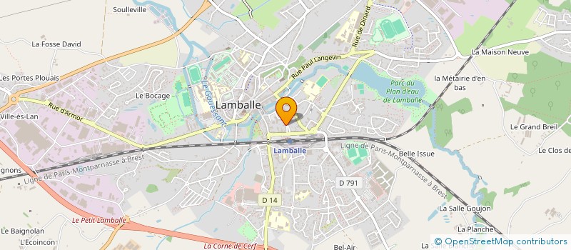 localisation de l'entreprise SELARL HELENE PLESSE  LAMBALLE-ARMOR