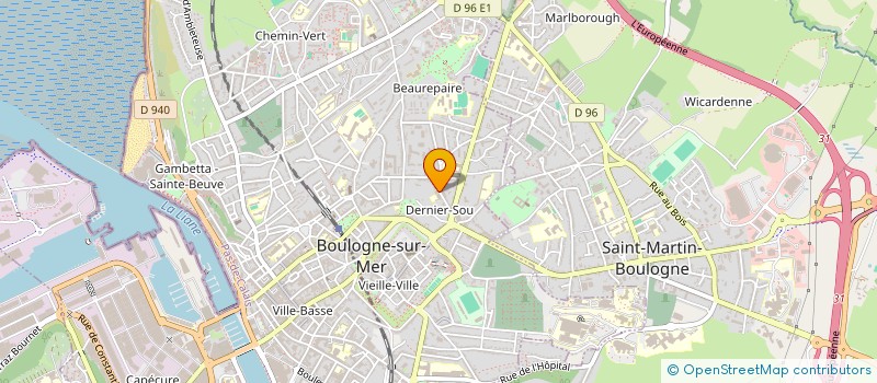 localisation de l'entreprise SELARL HERVE DEBAT INGRID DEBAT à BOULOGNE-SUR-MER