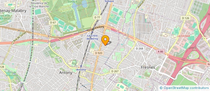 localisation de l'entreprise SELARL ICHP INVESTIGAT CYTOLOGIE HISTOPA à ANTONY